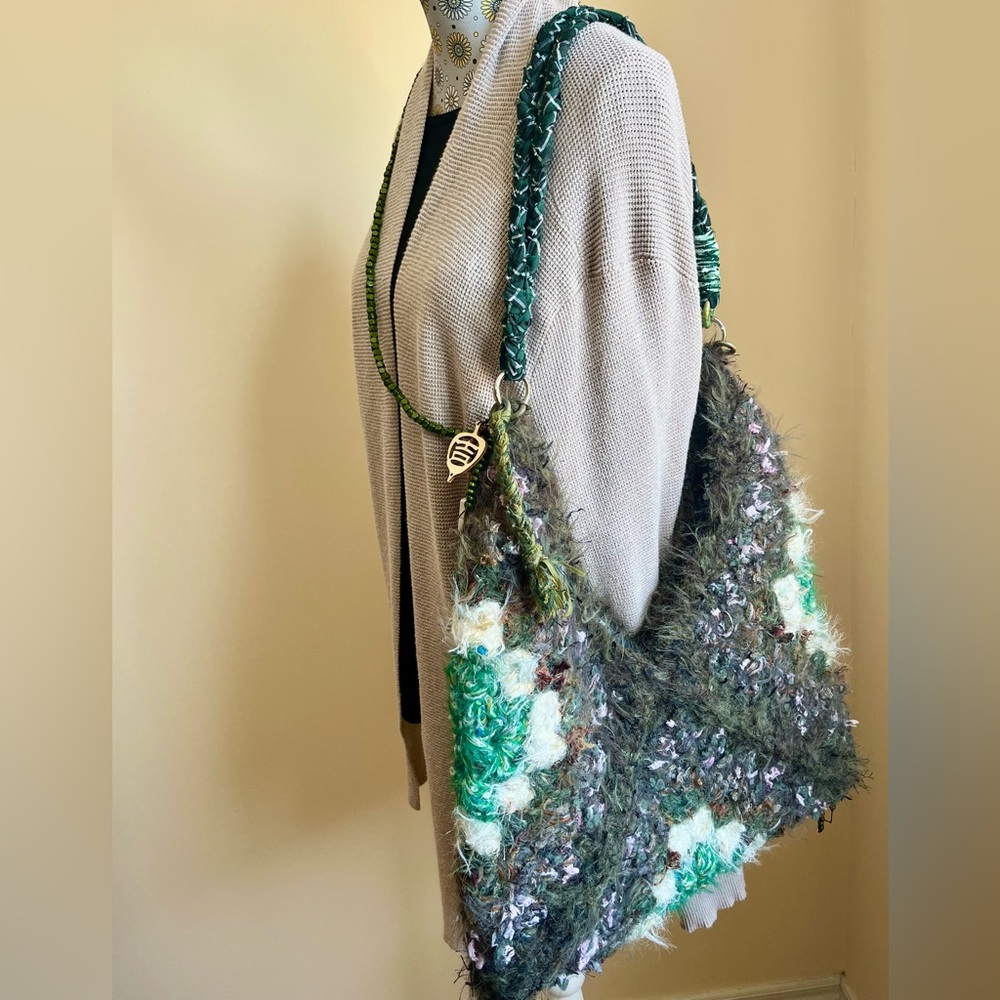Handcrafted Multicolor Boho Bag - Picture 3 of 16